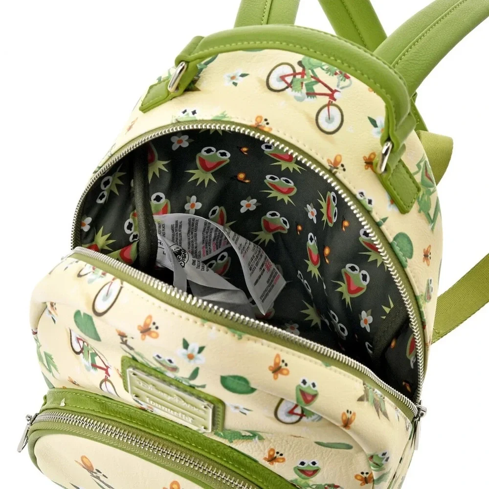 DISNEY PARKS KERMIT LOUNGEFLY MINI BACKPACK - THE MUPPETS NEW WITH TAG